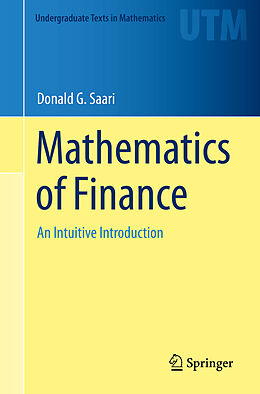 Couverture cartonnée Mathematics of Finance de Donald G. Saari