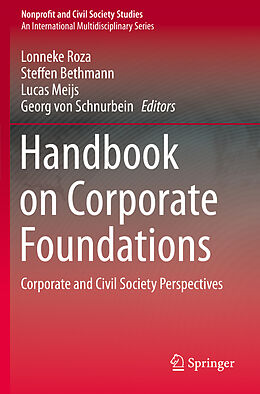 Couverture cartonnée Handbook on Corporate Foundations de 