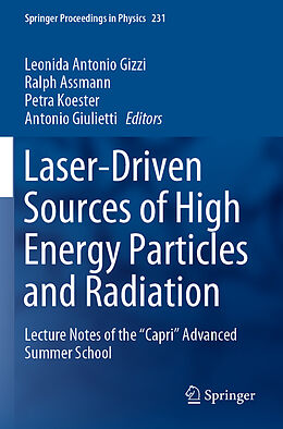 Couverture cartonnée Laser-Driven Sources of High Energy Particles and Radiation de 