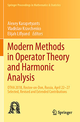 Kartonierter Einband Modern Methods in Operator Theory and Harmonic Analysis von 