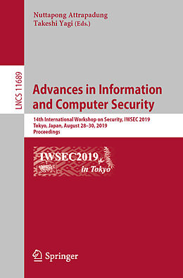 Kartonierter Einband Advances in Information and Computer Security von 