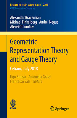 Kartonierter Einband Geometric Representation Theory and Gauge Theory von Alexander Braverman, Michael Finkelberg, Andrei Negut