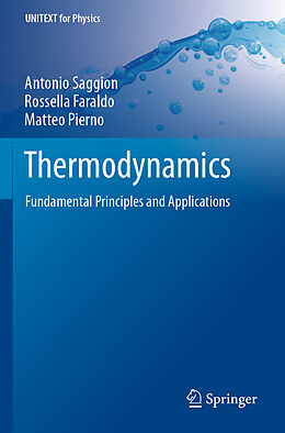 Kartonierter Einband Thermodynamics von Antonio Saggion, Matteo Pierno, Rossella Faraldo