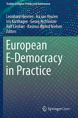 Couverture cartonnée European E-Democracy in Practice de 