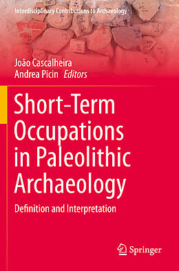 Couverture cartonnée Short-Term Occupations in Paleolithic Archaeology de 