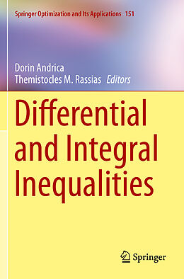 Couverture cartonnée Differential and Integral Inequalities de 