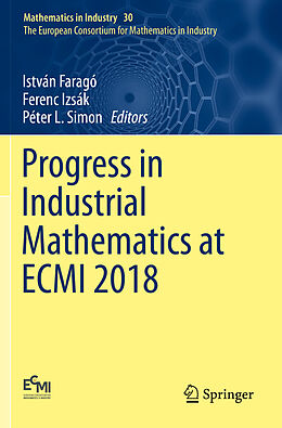 Couverture cartonnée Progress in Industrial Mathematics at ECMI 2018 de 