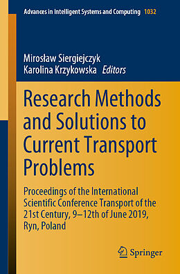 Couverture cartonnée Research Methods and Solutions to Current Transport Problems de 