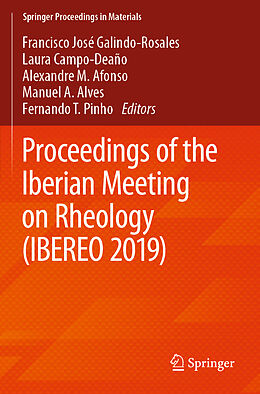 Couverture cartonnée Proceedings of the Iberian Meeting on Rheology (IBEREO 2019) de 