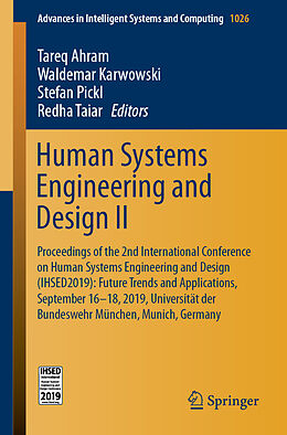 Couverture cartonnée Human Systems Engineering and Design II de 