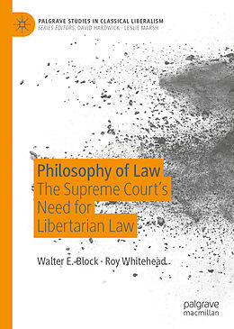 eBook (pdf) Philosophy of Law de Walter E. Block, Roy Whitehead