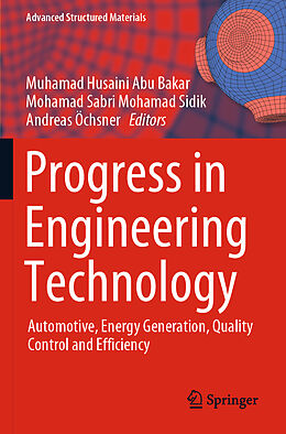 Kartonierter Einband Progress in Engineering Technology von 
