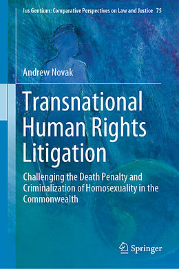 Livre Relié Transnational Human Rights Litigation de Andrew Novak