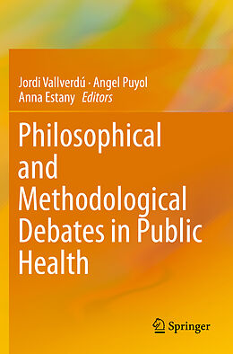 Couverture cartonnée Philosophical and Methodological Debates in Public Health de 