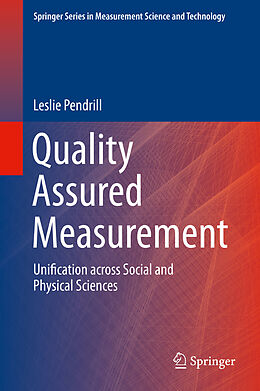 Livre Relié Quality Assured Measurement de Leslie Pendrill