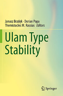 Couverture cartonnée Ulam Type Stability de 