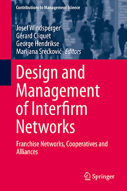 Fester Einband Design and Management of Interfirm Networks von 