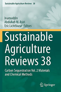 Couverture cartonnée Sustainable Agriculture Reviews 38 de 