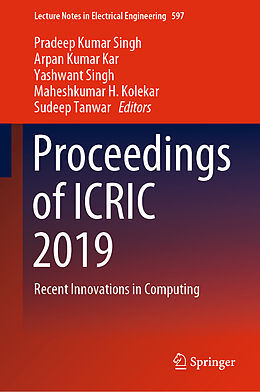 Livre Relié Proceedings of ICRIC 2019 de 