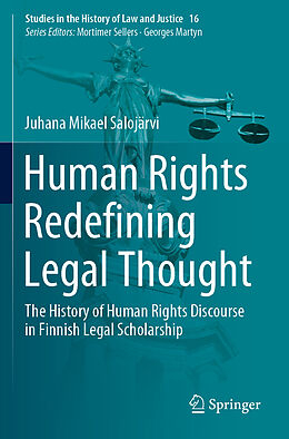 Couverture cartonnée Human Rights Redefining Legal Thought de Juhana Mikael Salojärvi