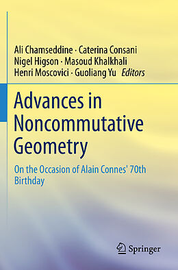 Couverture cartonnée Advances in Noncommutative Geometry de 