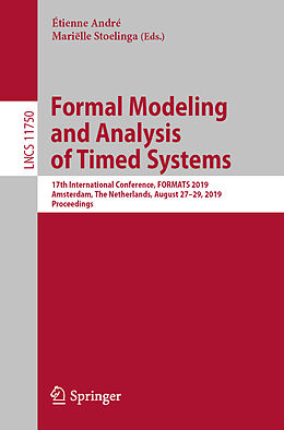Couverture cartonnée Formal Modeling and Analysis of Timed Systems de 