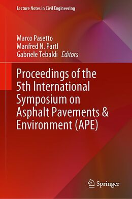 eBook (pdf) Proceedings of the 5th International Symposium on Asphalt Pavements & Environment (APE) de 
