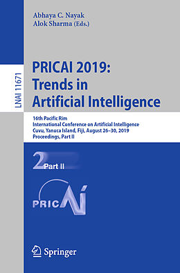 Couverture cartonnée PRICAI 2019: Trends in Artificial Intelligence de 