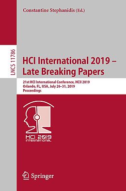 E-Book (pdf) HCI International 2019 - Late Breaking Papers von 