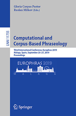 Couverture cartonnée Computational and Corpus-Based Phraseology de 