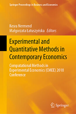 Fester Einband Experimental and Quantitative Methods in Contemporary Economics von 