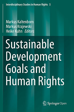 Couverture cartonnée Sustainable Development Goals and Human Rights de 