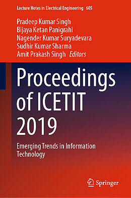 Livre Relié Proceedings of ICETIT 2019 de 