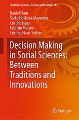 eBook (pdf) Decision Making in Social Sciences: Between Traditions and Innovations de 