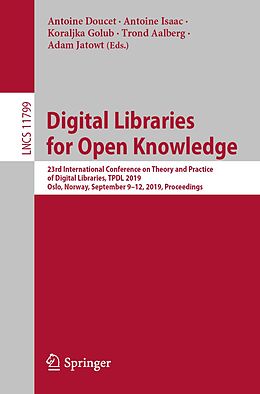 E-Book (pdf) Digital Libraries for Open Knowledge von 