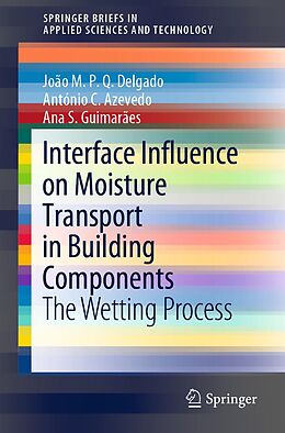 E-Book (pdf) Interface Influence on Moisture Transport in Building Components von João M. P. Q. Delgado, António C. Azevedo, Ana S. Guimarães
