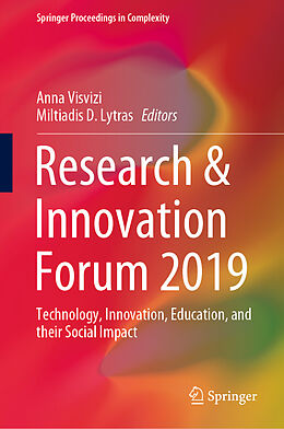 Livre Relié Research & Innovation Forum 2019 de 