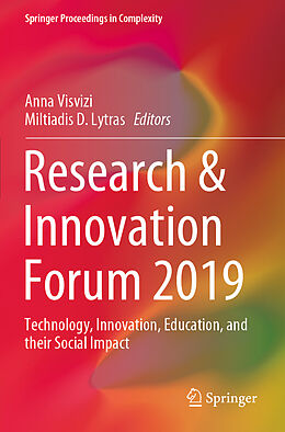 Couverture cartonnée Research & Innovation Forum 2019 de 