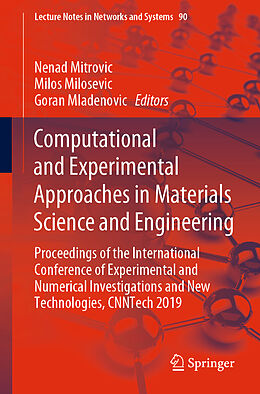 Couverture cartonnée Computational and Experimental Approaches in Materials Science and Engineering de 