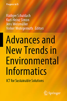 Couverture cartonnée Advances and New Trends in Environmental Informatics de 