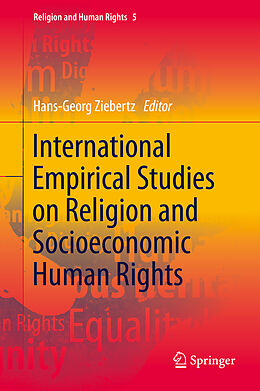 Fester Einband International Empirical Studies on Religion and Socioeconomic Human Rights von 