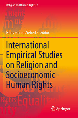 Couverture cartonnée International Empirical Studies on Religion and Socioeconomic Human Rights de 