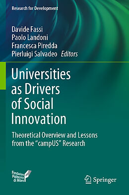 Couverture cartonnée Universities as Drivers of Social Innovation de 