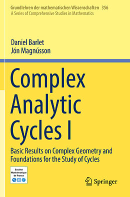 Couverture cartonnée Complex Analytic Cycles I de Daniel Barlet, Jón Magnússon