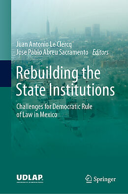 Livre Relié Rebuilding the State Institutions de 