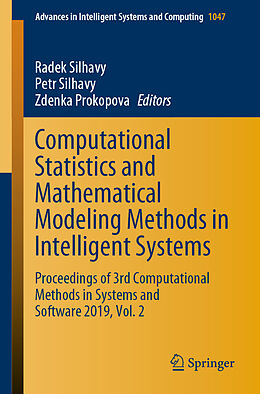 Couverture cartonnée Computational Statistics and Mathematical Modeling Methods in Intelligent Systems de 