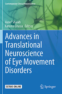 Couverture cartonnée Advances in Translational Neuroscience of Eye Movement Disorders de 