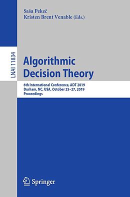 E-Book (pdf) Algorithmic Decision Theory von 