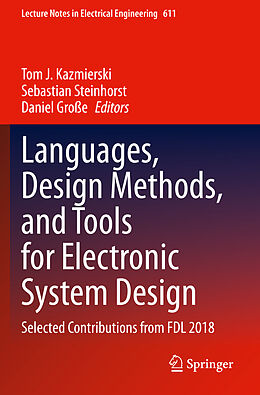 Couverture cartonnée Languages, Design Methods, and Tools for Electronic System Design de 