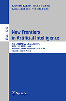 Couverture cartonnée New Frontiers in Artificial Intelligence de 